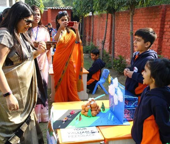 Kids and teachers in a classroom
